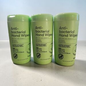 Biopure Anti-bacterial Hand Wipes Sealed - Travel Tubes (3 Pack)